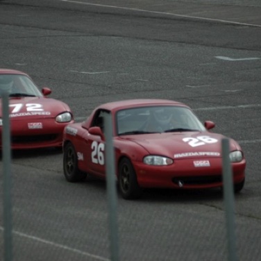 David and Amanda on track.